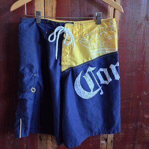 Men's Vintage Corona Board/Swim Shorts - Sz 30